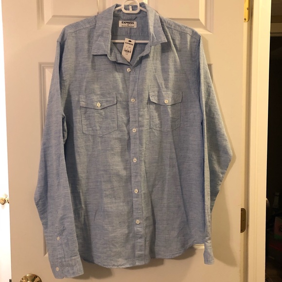 Express Other - NWT Express Men’s Linen/Ctn LS Shirt Express Other - NWT Express Men’s Linen/Ctn LS Shirt